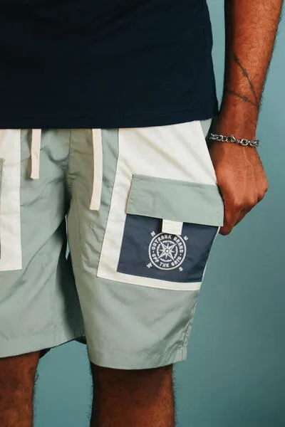 Starboard  7"  Color Blocked Patch Pocket Shorts