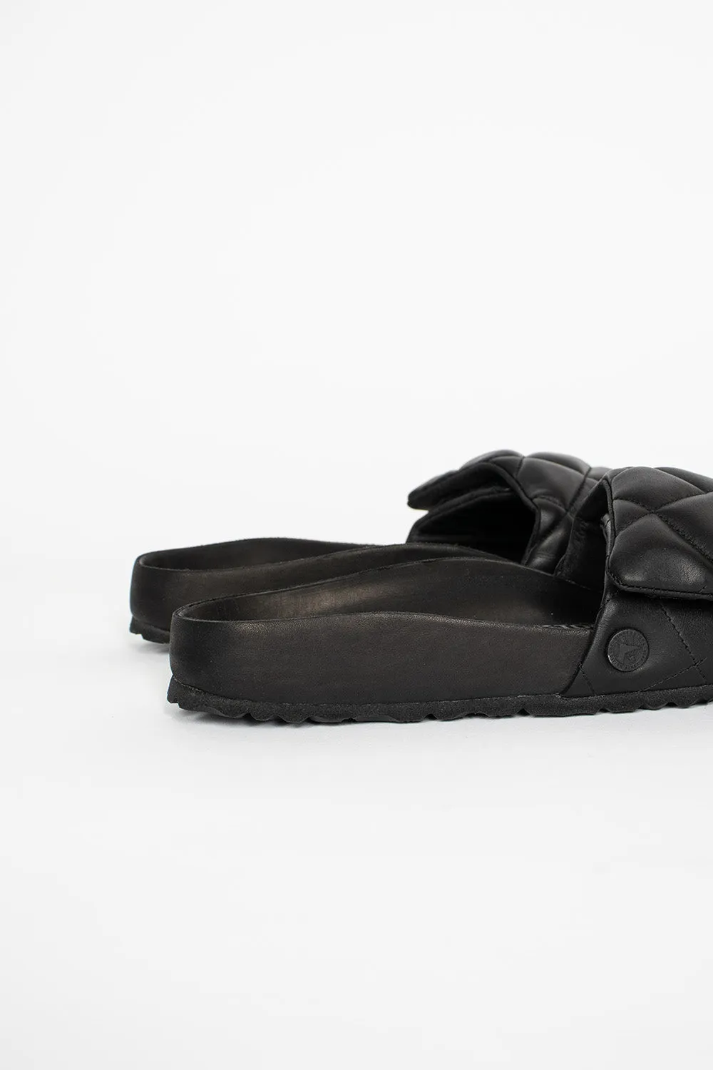 Sylt Quilted Sandal Black