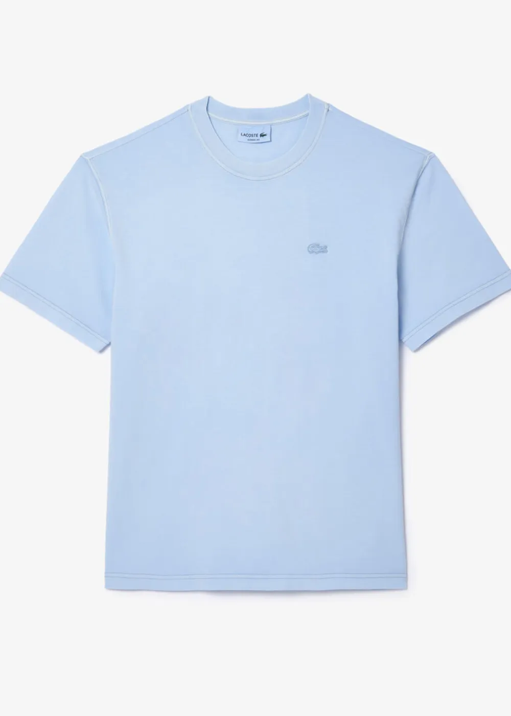 T-shirt Lacoste natural dyed bleu