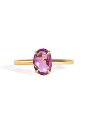 The Nova Ring with 1.2ct Rose Cut Purple Sapphire