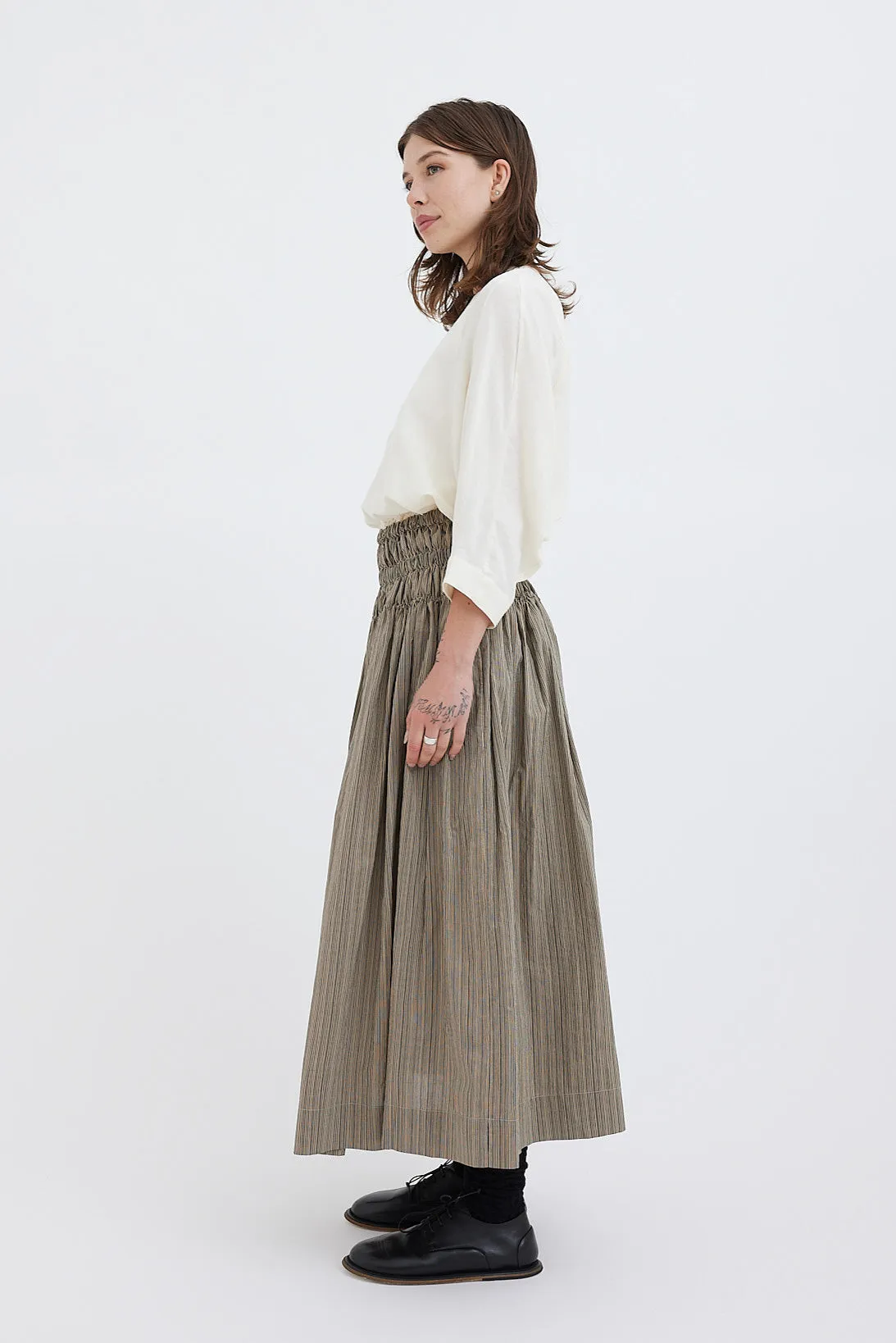 Toogood - THE ROPER SKIRT - Fine Stripe