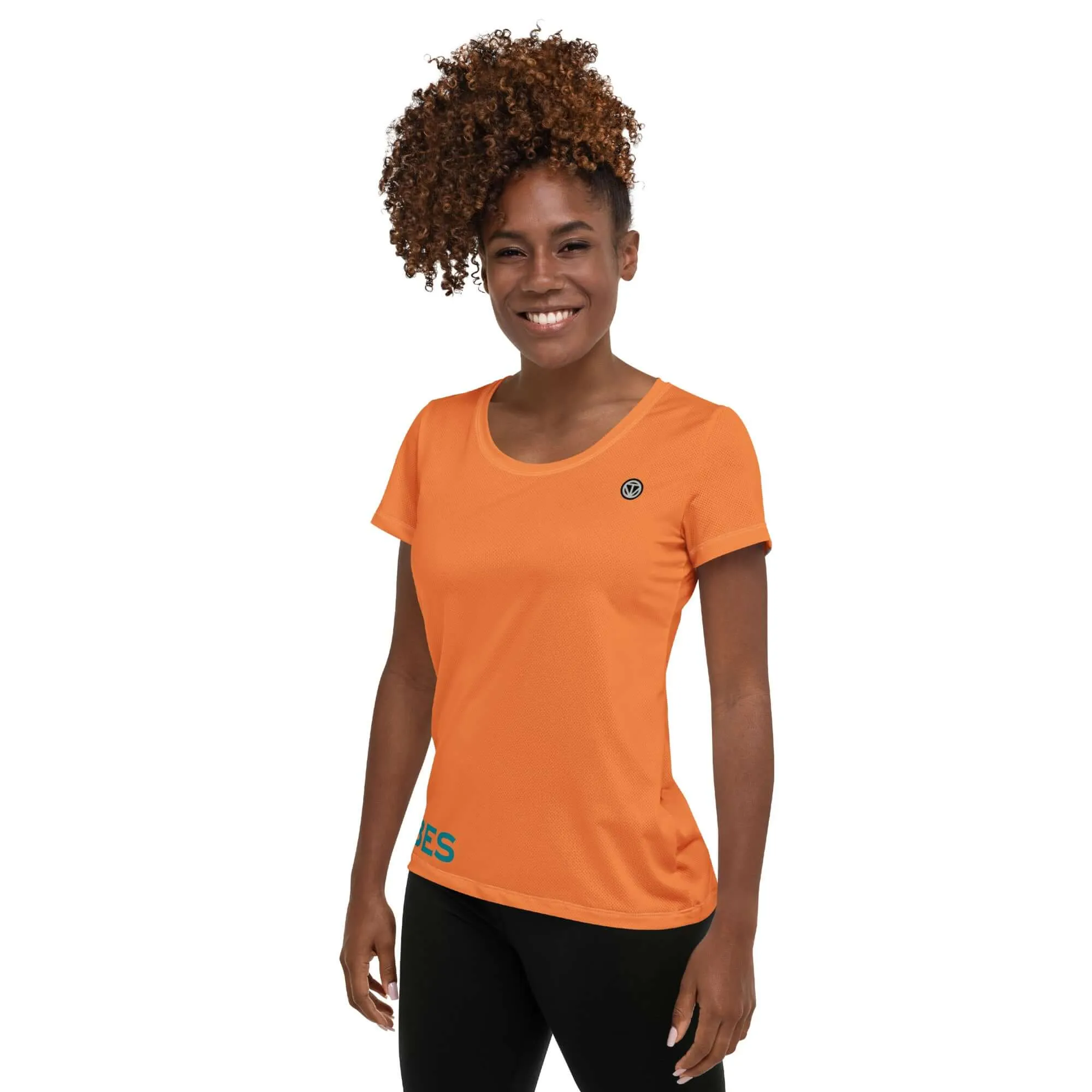 TOV Damen Sport T-Shirt VIBES (Orange)