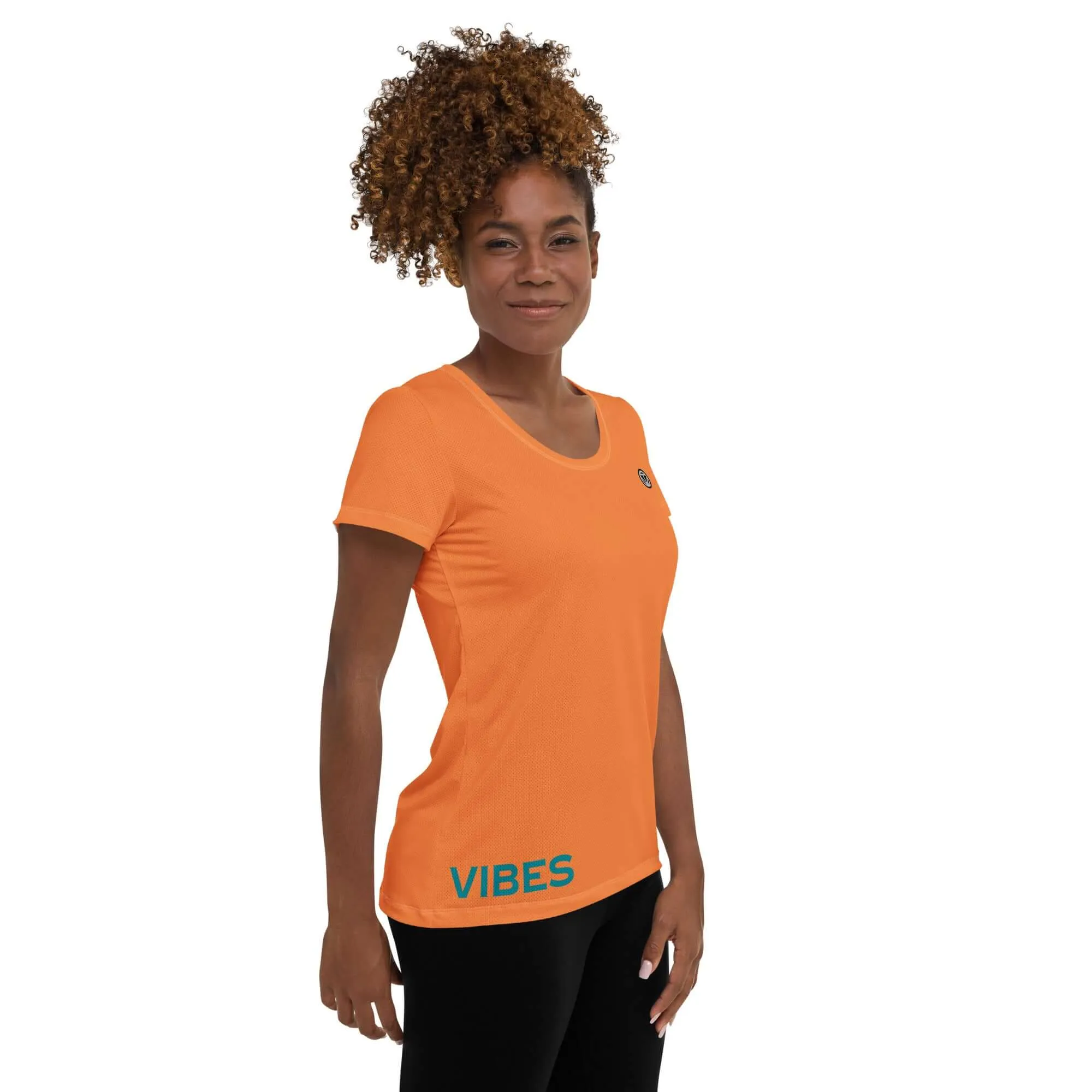 TOV Damen Sport T-Shirt VIBES (Orange)