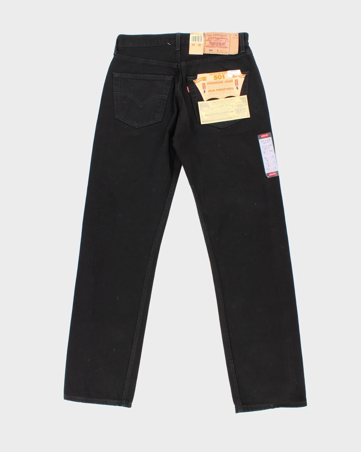 Vintage 90s Levi's Black Denim 501 Jeans - W31 L32