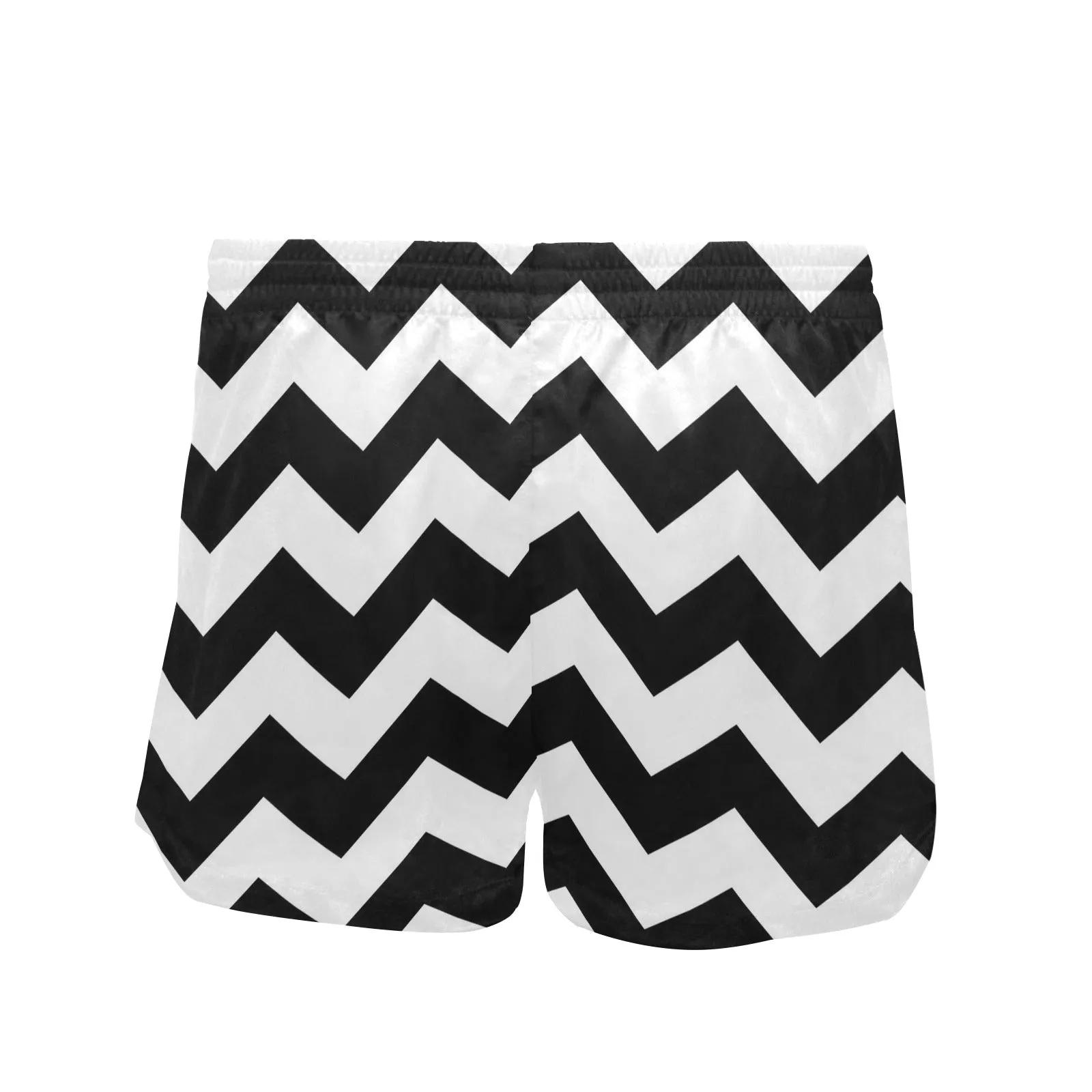 zig zag bw bikini Women's Mid-Length Board Shorts (Model L55)